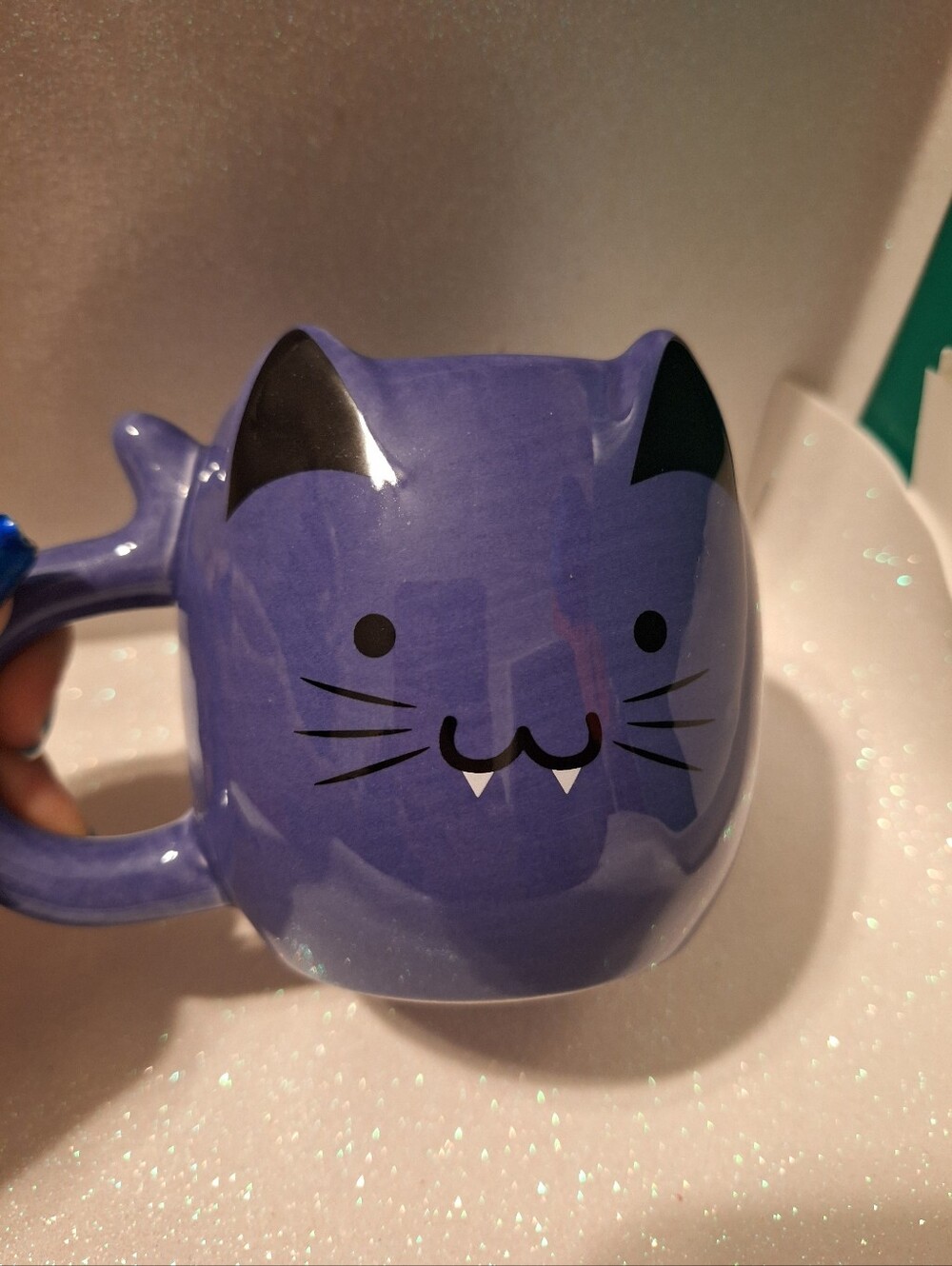 Cat Vampire Mug Purple
